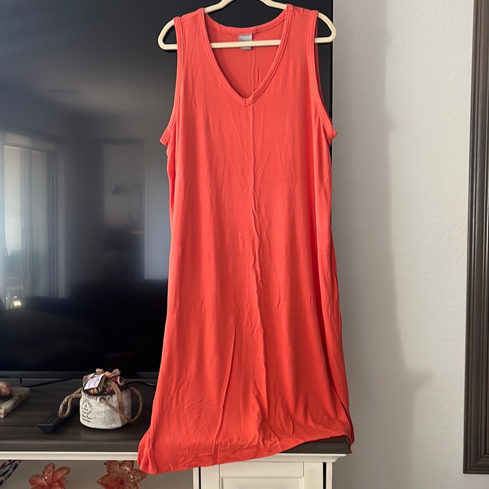Chicos orange dress